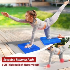 Balance Pad 15″ * 13″ * 2″, Extra Large Foam Balance Board Stability Pad Non-…