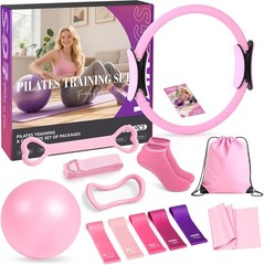 Pilates Equipment at Home Essentials Kit for Women 13 Pcs Workout Set
