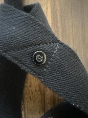 Lululemon Loop It Up Yoga Mat Strap Cotton Black Adjustable Carry Strap