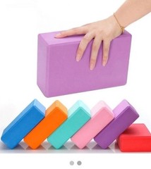 Yoga Block EVA Foam Brick Non-Slip Stretching Aid Gym Pilates Exercise Fitness