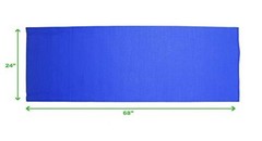 YOGAPVC-BLK All Purpose Extra Thick Yoga Fitness & Exercise Mats with Blue
