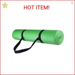 Fitvids 1/4-Inch High Density Thick Non Slip Yoga Mat with Knee Pad and Carrying