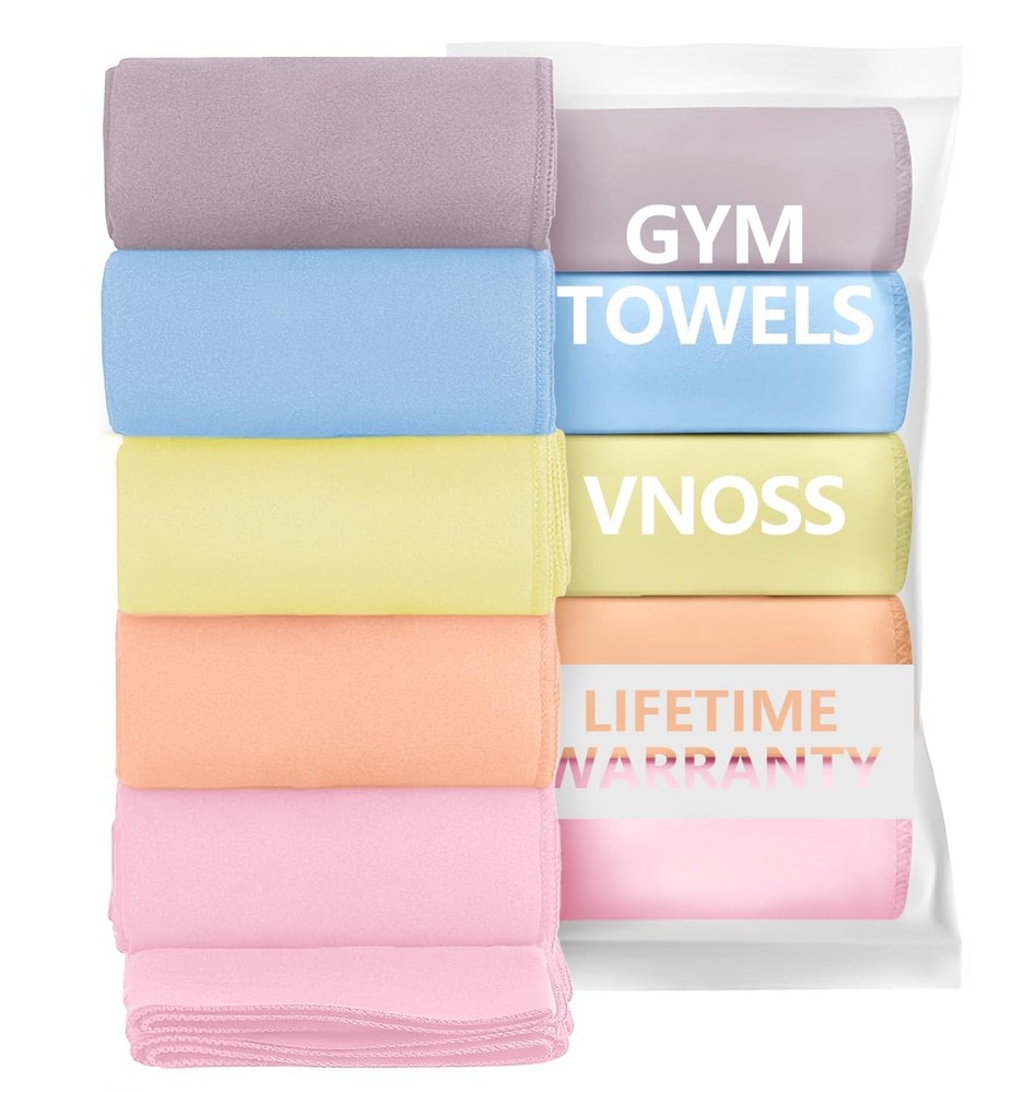 Vnoss Microfiber Gym Towels – Quick Dry Highly Absorbing Odor-Free For Women