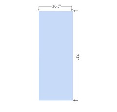 Yoga Towel Non-Slip, Super Soft, Sweat-Absorbent, Quick-Drying, Light Blue
