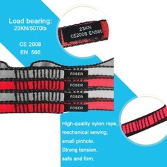 FOSER 2pcs Daisy Chains, Yoga Hammock Extension Strap, 23KN Adjustable Nylon And