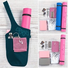 Yoga Mat Bag – Versatile Yoga Bag with Mat Straps & Storage Pockets, Holds Yo…