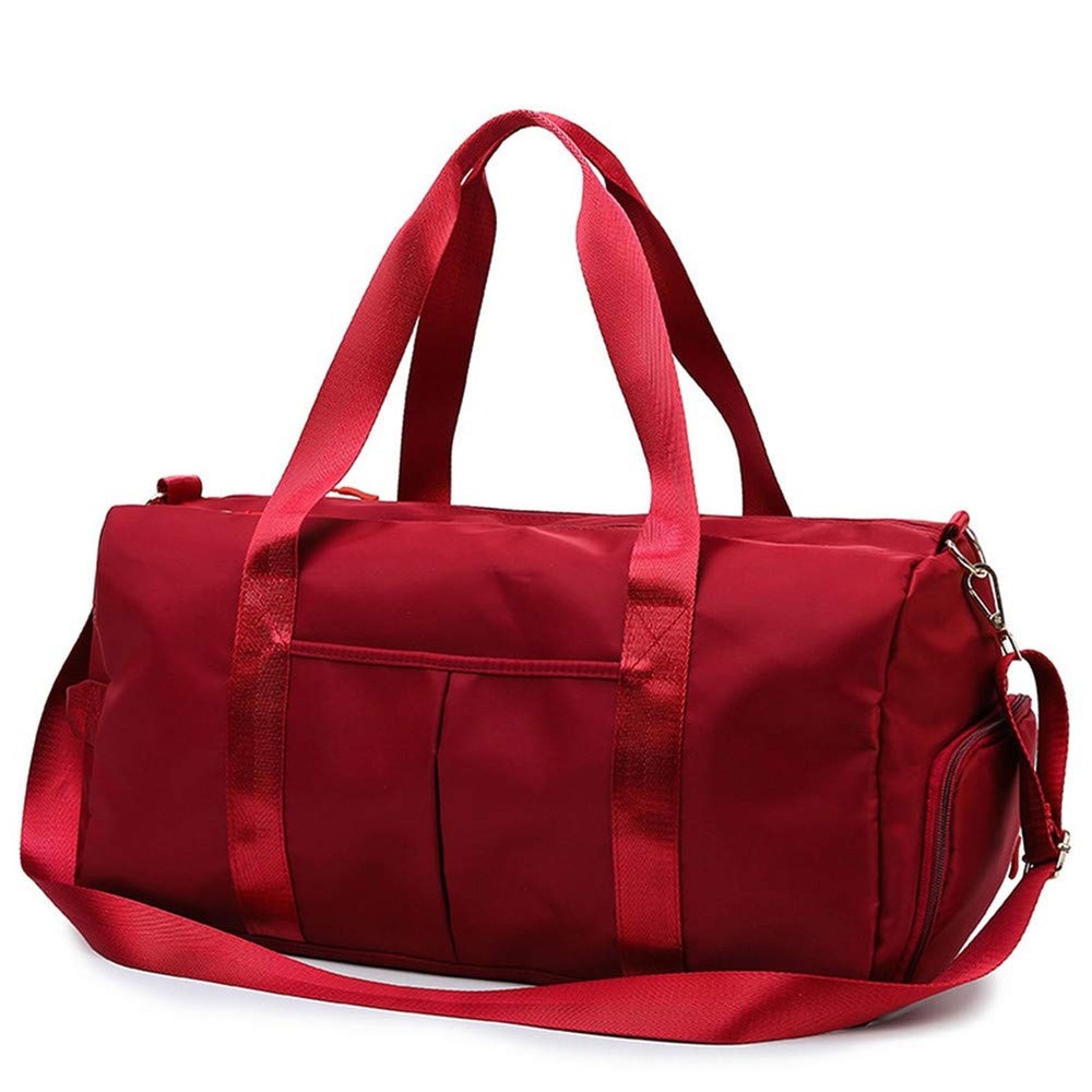 Sports Gym Bag for Women Travel Duffel Bag with Wet Pocket and Shoes Compartm…