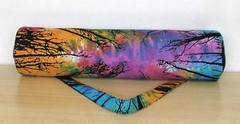 Tie Dye tree Yoga Mat Carrier Bags Hippie Mandala Cotton Bag With Shoulder Strap