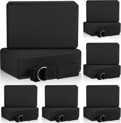 18 Pcs Yoga Block & Strap Set – 12 Foam Blocks & 6 Adjustable Straps