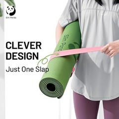 Yoga Mat Strap Slap Band, One Snap Keeps Mats Tightly Rolled, Heavy-Duty Clasp F
