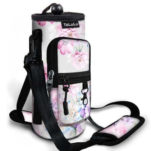 25/32/40oz Water Bottle Carrier Bag Pocket,Insulated Neoprene Adjustable