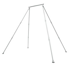 Silvery Aerial Yoga Stand Frame Rig Swing Bar Fit Indoor And Outdoor Portable