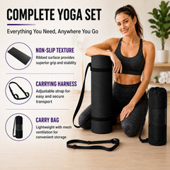 10mm Thick Yoga Mat 72×24 Inch Exercise Workout Fitness Training Mat