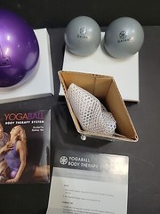 GAIAM NEW YogaBall Body Therapy System Guided By RODNEY YEE NIB W DVD and Balls