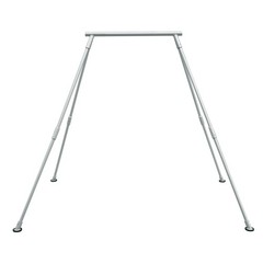 Silvery Aerial Yoga Stand Frame Rig Swing Bar Fit Indoor And Outdoor Portable