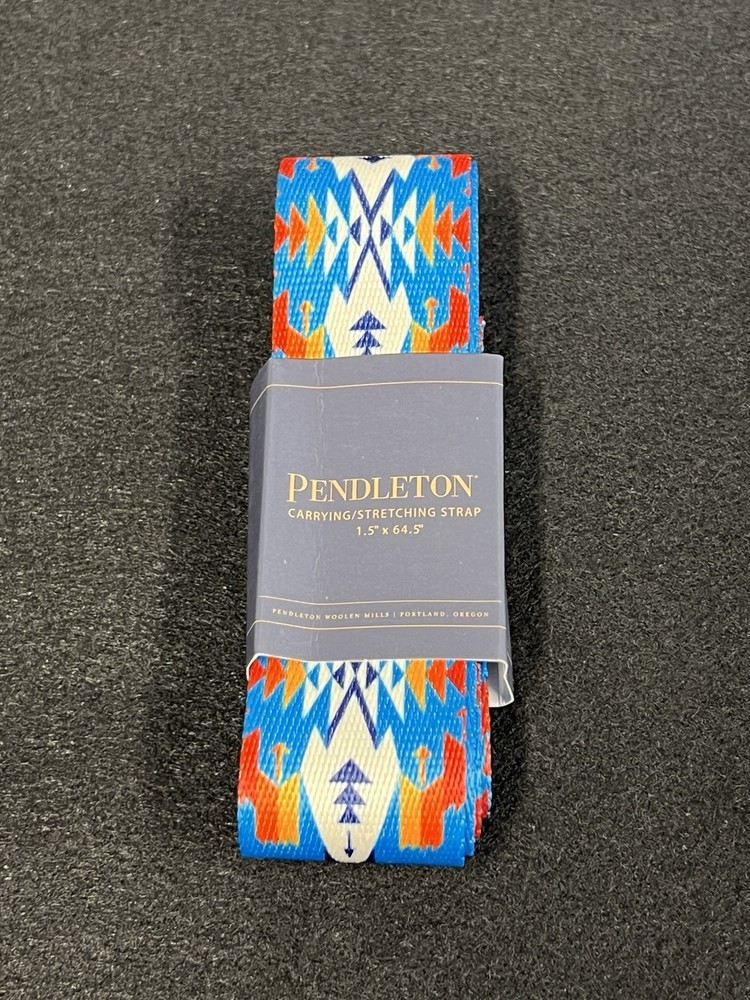 PENDLETON carrying native multi color Metal Buckle Yoga Stretching Strap cotton