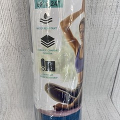 Aduro Sport Yoga Mat Blue 68×24 Gym Workout Fitness Thick Travel Pilates 4MM