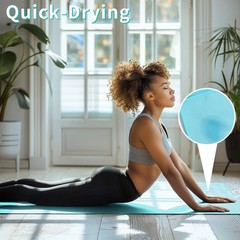MIAOMIAO Non-Slip Hot Yoga Towel Set,Super Absorbent Microfiber in, 24.5″ x 7…