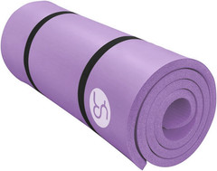 Extra Large 6×4 in Yoga Mat – 1 in Thick High Density NBR Foam – Light Purple