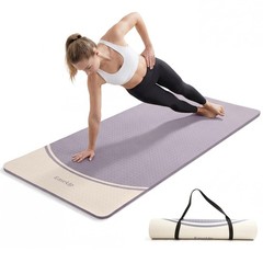 Extra Thick Yoga Mat -2/5 inch (10MM), 72.8×31.5″ Extra Long-Wide, Profession…