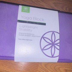 Gaiam Foam Yoga Block Purple Deepen Stretches Improve Balance New Sealed