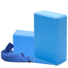 1 Set Yoga Block with Strap Foam Yoga Block Yoga Block Pilates Fitness