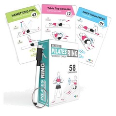 Customizable Pilates Ring Exercise Cards – 58 Workout Ideas with Easy Reference