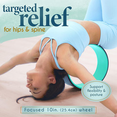 Yoga Wheel (3-Pack) – Back Stretcher and Back Roller for Back Pain, Yoga Roller