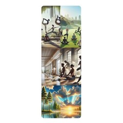 Eco-Friendly Rubber Yoga Mat for Mindfulness, Meditation, Home, Gym, Fitness