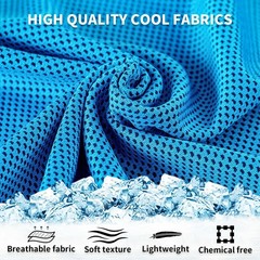 LUYI 30 Pack 40″x12″ Cooling Towels for Neck and Face, Microfiber Soft Breath…