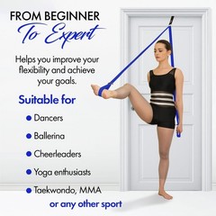 Stretching Strap With Door Anchor – Stretching Equipment to Improve Legs Flex…