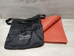 Savasa Foldable Red 68″x24″ Premium Soft Cushioned Yoga Matt With Carrying Bag
