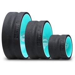 3 Pack Yoga Wheel Set for Back Pain Relief & Stretching, Deep Tissue Massage Foa