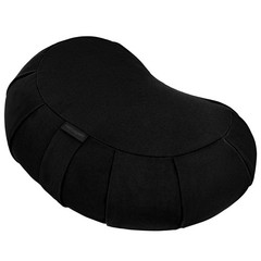 MEDITATION CUSHION Yoga Pillow with Carry Handle Crescent Black RETROSPEC