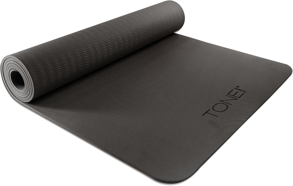 Yoga Mat 1/4″ Thick Non Slip Exercise & Pilates Mat for Home Workouts with Carry
