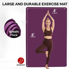 Stepwaver Yoga Mat Purple 72″x48″x0.25″