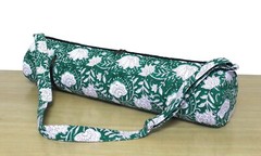 New Indian Green Hand Block Yoga Mat Bag Carrier Gym Bags With Shoulder Strap UK