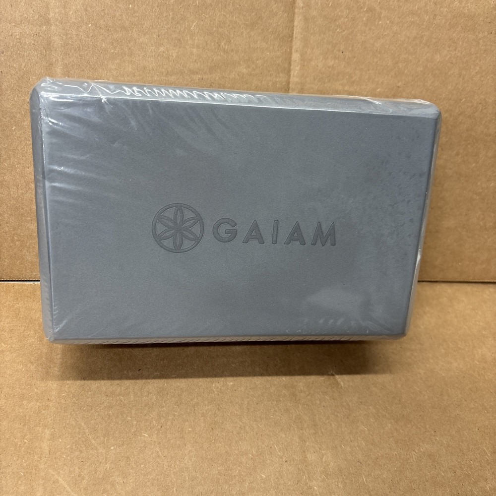 FILA Foam Yoga Exercise Block Solid Gray 9″ X 6″ X 4″