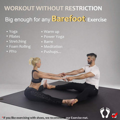 Extra Thick Non-Slip Yoga Mat for Home Gym – 12’X6′, 10’X6′, 6’X8′ Sizes