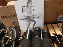 Maloow Portable Pilates Studio Bar Kit w/ Resistance Bands New