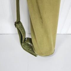 Vtg Gaiam Purple Anti Slip Yoga Mat Green Canvas Carry Bag Pilates Fitness