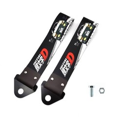 1pcs Initial D JDM Racing Style Trailer Strap with Car Decoration Accessories
