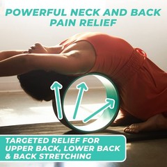 Yoga Back Roller – Yoga Wheel for Stretching and Back Pain Relief – Back Stre…