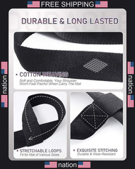 MRZZATA Yoga Mat Carrier Strap – Adjustable Thick and Wide Strap for Carrying