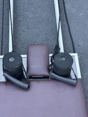 Pilates Reformer- New Roller Wheels & Shoulder Pads. Foot Bar