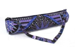 Indian Purple Burning Sun Yoga Mat Carrier Bag Mandala Large With Shoulder Strap