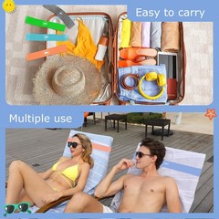 Towel Bands (6 Pack) – Stretch Beach Clips for 12 x 2 inches, B 6mix
