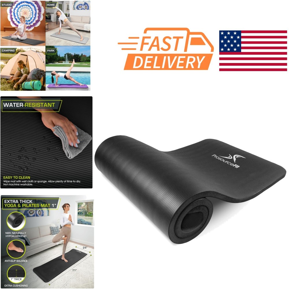 Heavy Duty Exercise Mat 71 Inch Long High Density Foam for All Fitness Levels