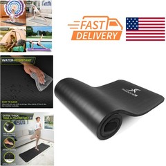 Heavy Duty Exercise Mat 71 Inch Long High Density Foam for All Fitness Levels