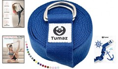 Vibrant 10ft Yoga Strap – Multi-Color Options with Strong D-Ring Safety Feature